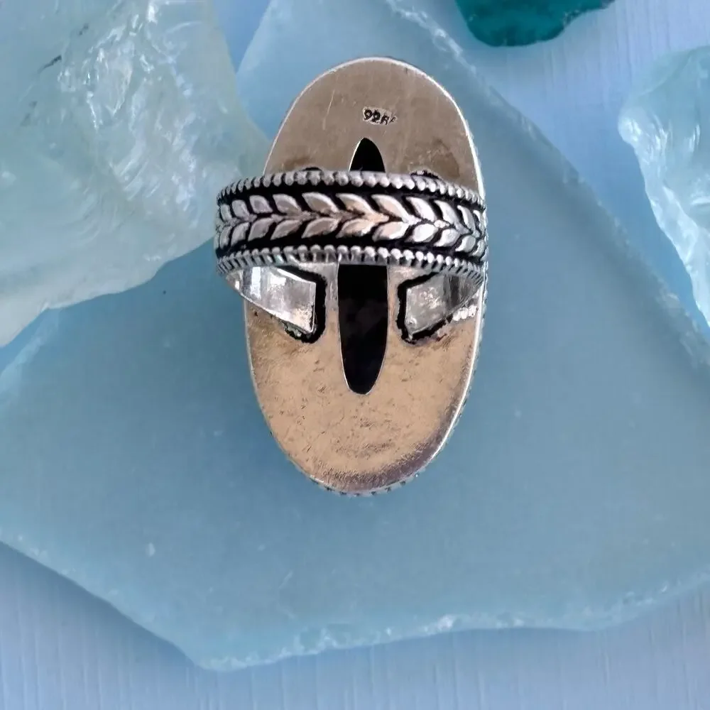 925 Sterling Ruby Zoisite Ring